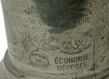 LAMPADA A OLIO VINTAGE PIGEON FRANCESE DEL 1885