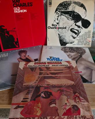 Lotto 5 Lp Tina turner, Stevie Wonder, Ray Charles