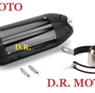 020. scarico universale moto nero 380 mm