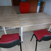 set scrivania ufficio completo con poltrona