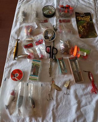 Maxi Lotto Attrezzatura da Pesca Usata e Vintage