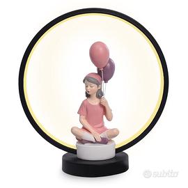 Lampada LED da Tavolo con Statuina, Abatjour USB