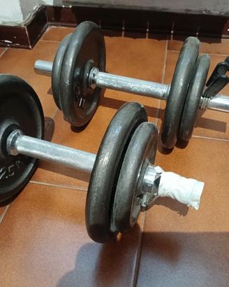 manubri per allenamento braccia