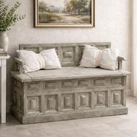 Panca / Cassapanca in legno dipinta a mano