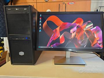 Computer e monitor led  22"