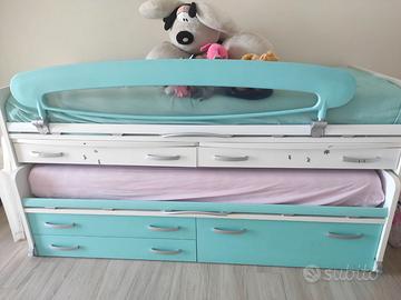 Letti moretti bianco e turchese