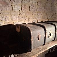 Baule da viaggio "bombato" vintage