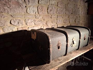 Baule da viaggio "bombato" vintage