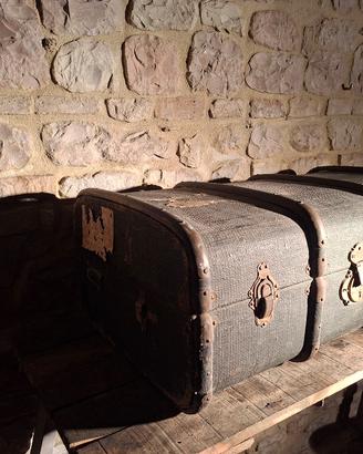 Baule da viaggio "bombato" vintage