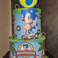 Torta scenografica Jacopo Sonic