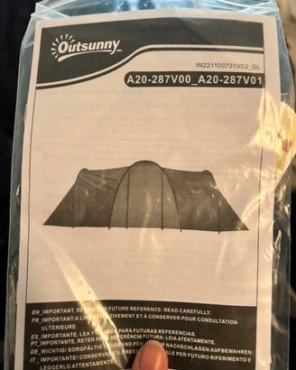 Tenda da campeggio completa di tutto