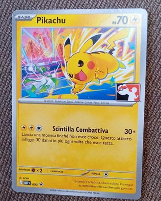 Carta Pokemon Pikachu Winner Torneo mondiale
