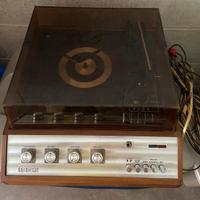 Piatto giradischi Vintage BSR, 2 casse, 20 LP