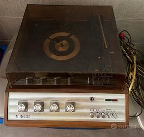 Piatto giradischi Vintage BSR, 2 casse, 20 LP