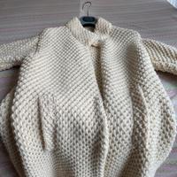 Splendido cappotto di lana handmade