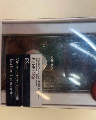 Videocamera tascabile,Philips,Esee, 1080p, nuova
