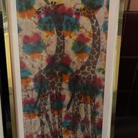 Quadro con giraffe