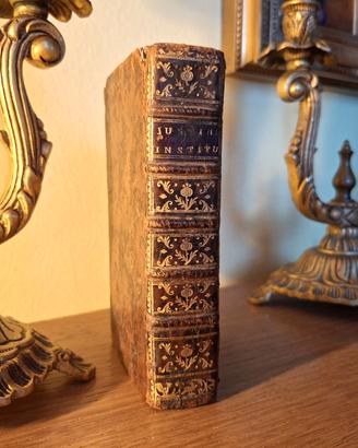 1690 Libro antico di diritto Romano in Latino