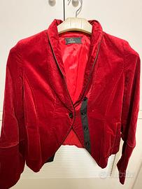 Giacca rosso velluto Dismero