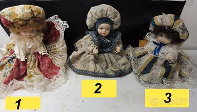 BAMBOLINE IN PORCELLANA, VINTAGE  (3 Ppezzi)