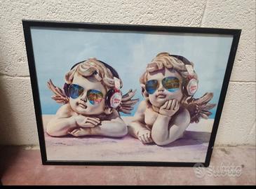 quadro stampa con angeli