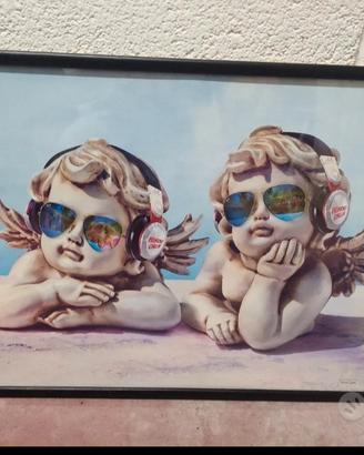 quadro stampa con angeli