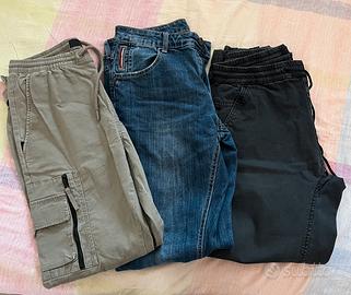 Lotto 3 pantaloni uomo Pull&Bear, Frankie Malone