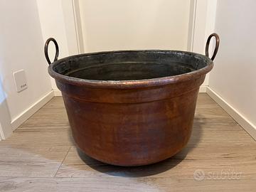 Magnifico pentolone in rame 60x38 cm