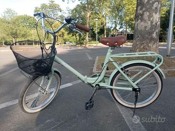 La Mia bicicletta pieghevole verde 20'