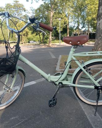 La Mia bicicletta pieghevole verde 20'