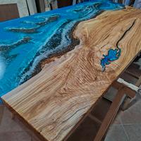 SCONTATO tavolo esclusivo in Ulivo con oceano 3D