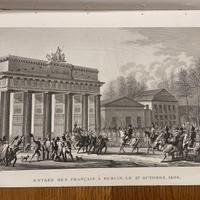 6 Stampe antiche 800 campagne Napoleone 48x32 cm