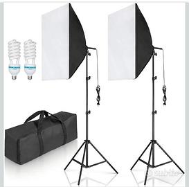 Kit illuminazione AMZDEAL 2 Softbox con stativi