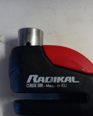 Blocca disco RADIKAL RK10 con supporto e istruzioi