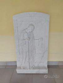 Bassorilievo Buon Pastore Marmo Carrara Bianco