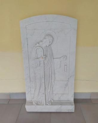 Bassorilievo Buon Pastore Marmo Carrara Bianco
