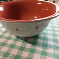 insalatiera vintage in terracotta