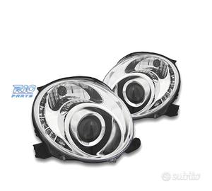 FARI FIAT 500 07-15 LUCE DIURNA TFL FONDO CROMATO