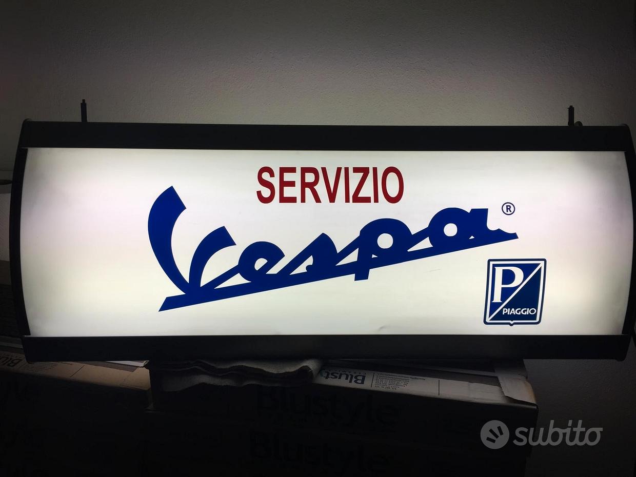Targa tabella insegna in metallo vintage arredo officina VESPA GS