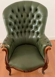 Poltrona vintage in pelle