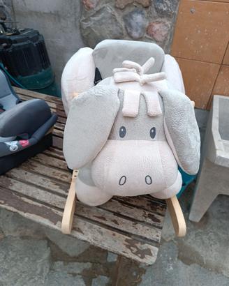 Dondolino Peluche a forma di Asino