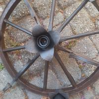 lampadario  ruota vecchia