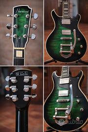 Chitarra elettrica Harwood verde flame – come nuov