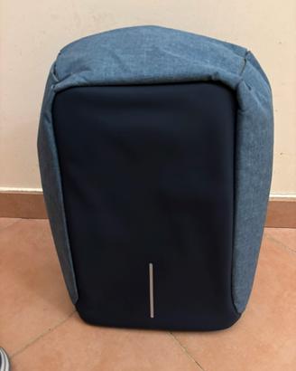 Zaino notebook antifurto colore jeans