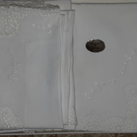 Lenzuolo matrim puro lino ricamato a mano Corredo