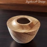 vaso in legno Hollow ciliegio Spalted 