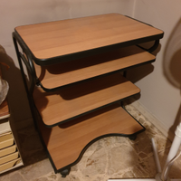 Tavolino computer stampante con ruote come nuovo