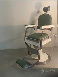 Poltrona da barbiere pelle originale anni 50