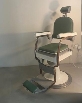 Poltrona da barbiere pelle originale anni 50