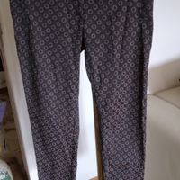 Pantaloni marroni a pois donna